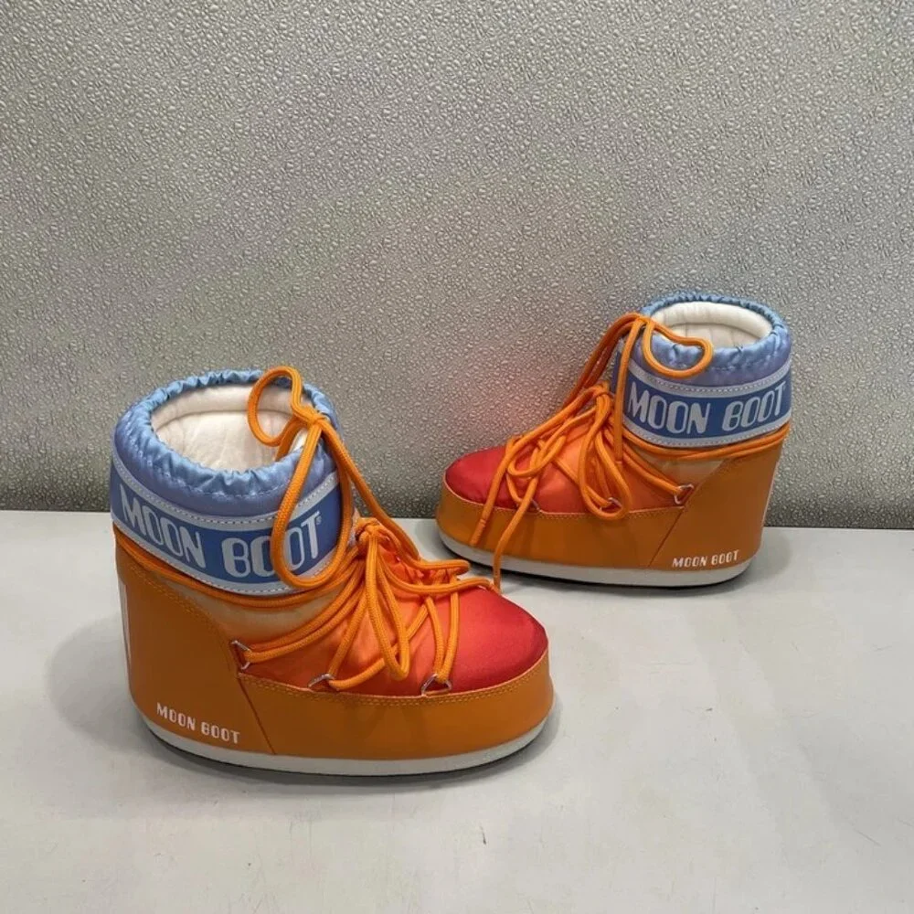 Moon Boot Orange Snow Bootie